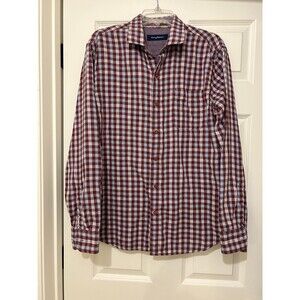 Tommy Bahama mens Long Sleeve Lines Plaid Shirt Size L